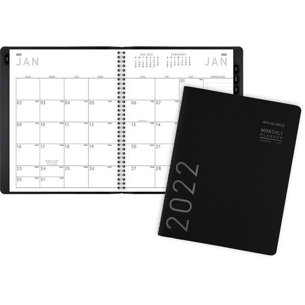 At-A-Glance Planner, Mnth, Contmp, 7X9, Bk AAG70120X05